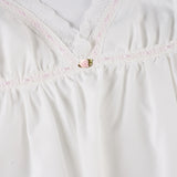 Bonnyshow  Fashion Sweet A-Line French Chic Women Camisole Tops Summer Cute Simple Causal Lace Up Blouses