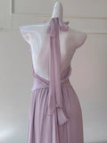 Bonnyshow  Womens Elegant Purple Halter Neck Maxi Dress Ruffled Neckline Ruched Waist Floral Detail Formal Evening Party