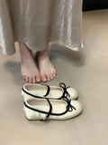 Bonnyshow  Elegant Women's Shoes Platform Ballet Flats Female Footwear Increas Height Clogs Ballerinas Dress Summer Comfortable Mary Janes