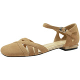 Bonnyshow  Fashion Womens Shoes 2025 Summer Round Toe Breathable Female Med Clear Heels Luxury Comfort Girls Beige Medium Sandal