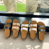 Bonnyshow  Female Shoes Ladies' Slippers Platform 2025 Summer Soft Slides Retro Concise Slippers Women Summer Shoes Slides Pantofle Platfor