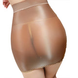 Bonnyshow 6 Colors Women Half Slips Skirt Stretchy Mesh Micro Mini Skirt See Through Nightwear Lace Trim High Waist Sheer Skirt Slips