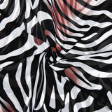 Bonnyshow Zebra Print Beach Dress Women Sexy Chiffon See Through Slim Maxi Party Dresses Summer Fashion Patchwork Holiday Outfits