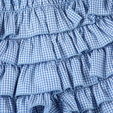 Bonnyshow  Sweet Girls Plaid Bow Cake Skirts Shorts Summer New Chic Beach Style Casual Low Waist Slimming Mini Shorts for Women
