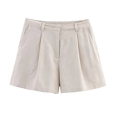 Bonnyshow  Versatile Loose High Waisted Casual Shorts Women 2025 Summer pantalones cortos