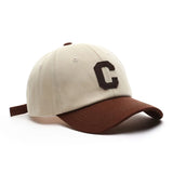 Bonnyshow Kpop Letter C Embroidery Women Baseball Cap Korean Hip Hop Men Peaked Cap Adjustable Unisex Snapback Sun Hats Gorras