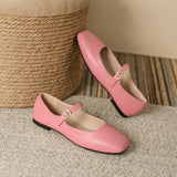 Bonnyshow  Spring new soft leather ladies shoes Retro Elegant Mary Jane footwear Casual versatile single shoe Women's fashion comfort shoes