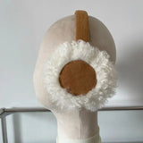 Bonnyshow Korea Women's Wool Warm Earmuffs Solid Plush Outdoor Skiing Cycling Windproof Cold Ear Muffs Women Anti-freezing Earmuffs Winter