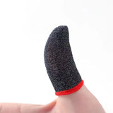 Bonnyshow 10Pcs Mobile Phone Finger Cuff Fibroid Mobile Game Touch Screen Fiber Breathable And Sweat Resistant Walking Game Finger Cuff