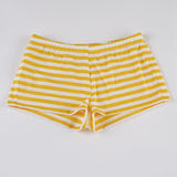 Bonnyshow  Striped Patchwork Skinny Sweet Bikinis Set Summer Fashion Beach Style Chic Women Piece 3 Set