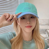Bonnyshow Letter Patchwork Baseball Cap Vintage Embroidery Snapback Hat for Women Summer Hip Hop Unisex Sun Visor Hats