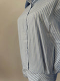 Bonnyshow  Loose Casual Blouse Stripe Shirts Mini Skirt 2 Pieces Sets Women Suit Spring Summer High Waist Short Skirt Set