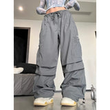 Bonnyshow Oversized Y2k Cargo Pants Harajuku Hip Hop America Style Wide Leg Trousers Korean Fashion Vintage Loose Summer Streetwear