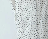 Bonnyshow  Sexy Corset Style Sling Polka Dot Mini Dress Women Lace Up Bandage Back Low Waist  A-line Summer Dresses Party Robe