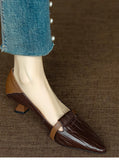 Bonnyshow  New Women Heels Loafers Footwear Elegant Slingback Pointed Slip on Party Lady Pumps Shoes Fashion Comefortable Zapatos De Mujer