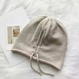 Bonnyshow Autumn And Winter Beanies Hat Women Turban Korean Fashion Knitted Hat Knitting Caps Female Warm Cap Skullies Beanies Cap