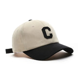 Bonnyshow Kpop Letter C Embroidery Women Baseball Cap Korean Hip Hop Men Peaked Cap Adjustable Unisex Snapback Sun Hats Gorras