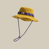 Bonnyshow Summer Fisherman Hat for Women Men Wide Brim Sunshade Bucket Hat Outdoor Camping Mountaineering Sun Hats