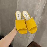 Bonnyshow  Minimalist Slippers Women's 2025 Summer New Flat Outer Beach Shoes Seaside Holiday Sandals Half Slippers