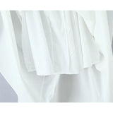 Bonnyshow  Sexy Spaghetti Straps Elegant White Dress Women Lace Up Bandage Back V Neck A-line Evening Party Dresses Midi Robe