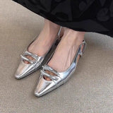 Bonnyshow  Designer Summer Cover Toe Women Sandals Fashion Butterfly-knot Dress Shoes Women's Low Heel Stripper Party Sandalias