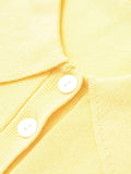 Bonnyshow  Pocket Solid Knitted T-shirt Women Buttons Turndown Collar Short Sleeve Tee Shirts Summer Simple Casual Fashion Tops T-shirts