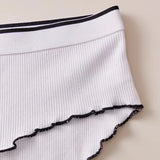 Bonnyshow Solid Color Sexy Women's Panties Cotton Comfortable Women's Underwear Home Erotic Soft Female Lingerie Seamless Underpants