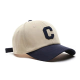 Bonnyshow Kpop Letter C Embroidery Women Baseball Cap Korean Hip Hop Men Peaked Cap Adjustable Unisex Snapback Sun Hats Gorras