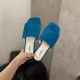Bonnyshow  Minimalist Slippers Women's 2025 Summer New Flat Outer Beach Shoes Seaside Holiday Sandals Half Slippers