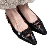 Bonnyshow  Designer Summer Cover Toe Women Sandals Fashion Butterfly-knot Dress Shoes Women's Low Heel Stripper Party Sandalias