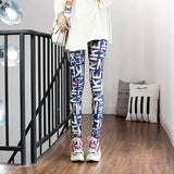 Bonnyshow New Spring Fashion Leggings Sexy Casual Colorful Leg Warmer Fit Most Sizes Leggins Pants Trousers Women's Leggings