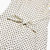 Bonnyshow  Short Sleeve V Neck Polka Dot Back Bow Tie Waist Mini Dress For Women Summer French Style Slim Casual Elegant Short Dress