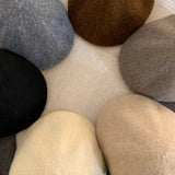 Bonnyshow Korean Woolen Berets for Women British Vintage Metal Label Girls Newsboy Cap Autumn Winter Warm Tweed Painter Caps