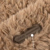 Bonnyshow Cute Bear Plush Beanie Cap Women Winter Warm Thicken Faux Fur Hat Korean Solid Color Cartoon Ears Female Skullcap Bonnet