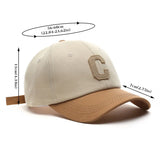 Bonnyshow Kpop Letter C Embroidery Women Baseball Cap Korean Hip Hop Men Peaked Cap Adjustable Unisex Snapback Sun Hats Gorras