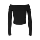 Bonnyshow Women Sexy T-shirt New Autumn Streetwear Fashion Zippers Long Sleeves Tees Elegant Lady Versatile Casual Slim T-shirt Clothing