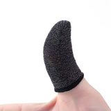 Bonnyshow 10Pcs Mobile Phone Finger Cuff Fibroid Mobile Game Touch Screen Fiber Breathable And Sweat Resistant Walking Game Finger Cuff