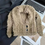 Bonnyshow Y2K Rabbit Ears Plush Hat for Women Winter Warm Fluffy Fur Balaclava Cap Solid Color Lady Girls Ear Protection Beanie Caps 바라클라바