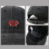 Bonnyshow Vintage Heart-Shaped Baseball Cap for Women Korean Washed Cotton Snapback Hat Spring Summer Soft Top Duckbill Caps