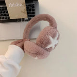 Bonnyshow Star Fluffy Ear Muffs Women Outdoor Cold Proof Ear Cover Warm Winter Headphones Earplugs Cold Protection Winter Accessoriess