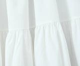 Bonnyshow  Bohemian Style Bow O Neck White Midi Dress Women Front Lace Up Bandage Sleeveless Casual Summer Dresses Holiday Robe