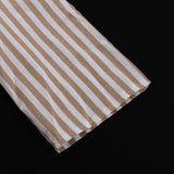 Bonnyshow  Brown Striped Thin Trouser 2 Piece Set Women V-neck Half Sleeve Lace-up Cardigan Blouse Summer Simple  Fashion Casual Pants Sets