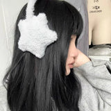 Bonnyshow Star Fluffy Ear Muffs Earplugs Cold Protection Woman Ear Cover Solid Plush Earmuffs Warm Headphones Girl Accessories Gifts