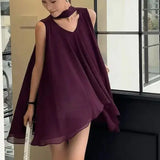 Bonnyshow  Summer French Pleated V-Neck Sleeveless Shirt With Hanging Tops Korean Fashion Elegant Solid Blouse Stylish Casual Party Shirt