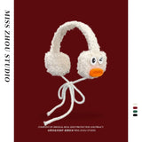 Bonnyshow Japanese Plush Apple Ear Muffs Ladies Plush Earplugs Cold Ear Muffs Warm Cute Plush Windproof Ear Muffs Bike Accessories