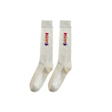 Bonnyshow Y2K Love Heart Stockings for Girls Korean Cotton Knee High Long Sock Women Japanese JK Black White Long Socks