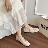 Bonnyshow  New Spring Butterfly-knot Women Ballet Shoes Fashion Outdoor Dress Shoes Female Street Style Soft Sole Flats Shoes