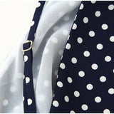 Bonnyshow  Polka Dot Halter Long Dress Women Elegant Sleeveless Backless Lace Up High Wasit Slim Vestido 2025 New Summer Fashion Lady Robes