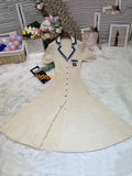 Bonnyshow  Elegant Slim Knitted Long Dress Women's Letter Single Breasted Long Sleeved Designer Vintage Dresses Autumn