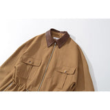Bonnyshow  Women Batwing Sleeve Waist Cinched Autumn Jacket Front Zipper Lapel Collar Casual Streetwear Coat